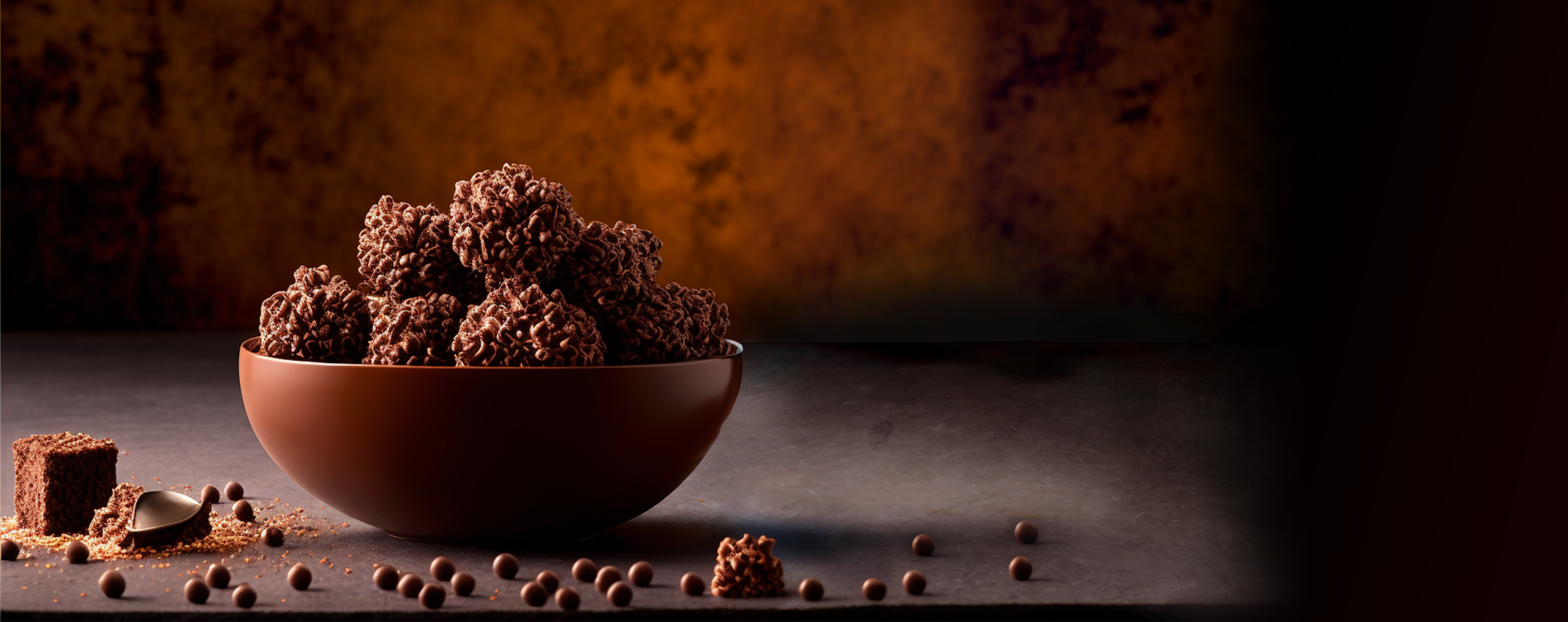 Delicious bowl of chocolate crackles